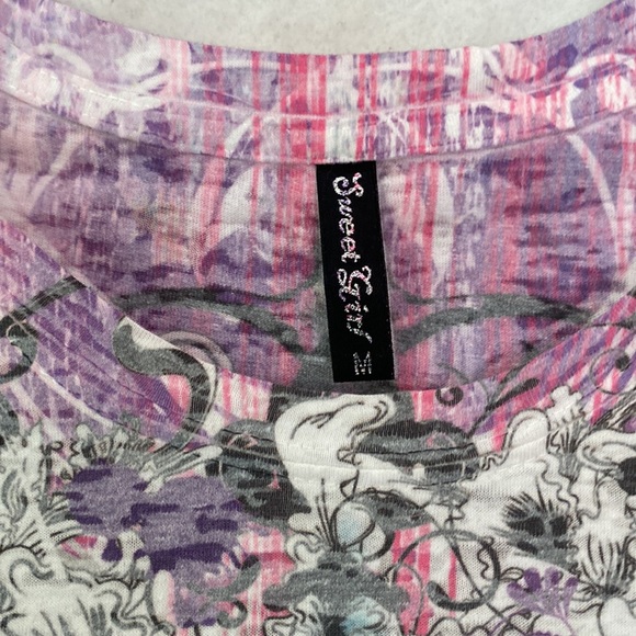 Multi Color Sublimated Fleur De Lis T-Shirt - Picture 9 of 9